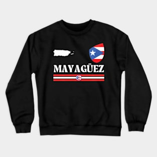 Mayaguez Puerto Rico Flag Mayaguez Puerto Rico Mayaguez Crewneck Sweatshirt